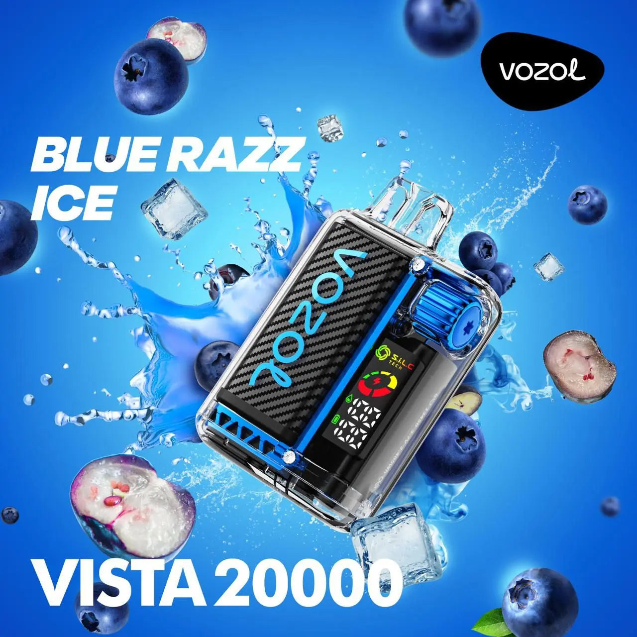 Vozol Vape - Vozol - 20K Vape - Vozol 20000 - 20000 Vape - Vape 20000 Züge - Blue Razz Ice - Vista