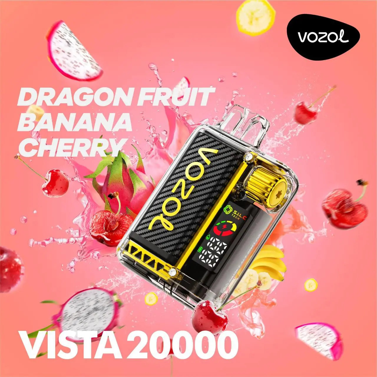 Vozol Vape - Vozol - 20K Vape - Vozol 20000 - 20000 Vape - Vape 20000 Züge - Dragon Fruit Banana Cherry - Vista