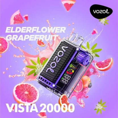 Vozol Vape - Vozol - 20K Vape - Vozol 20000 - 20000 Vape - Vape 20000 Züge - Elderflower Grapefruit - Vista