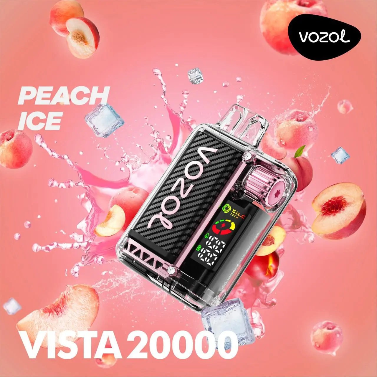 Vozol Vape - Vozol - 20K Vape - Vozol 20000 - 20000 Vape - Vape 20000 Züge - Peach Ice - Vista