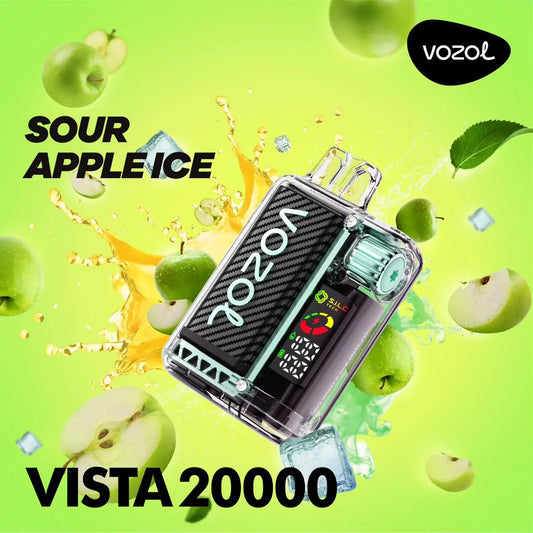 Vozol Vape - Vozol - 20K Vape - Vozol 20000 - 20000 Vape - Vape 20000 Züge - Sour Apple Ice - Vista