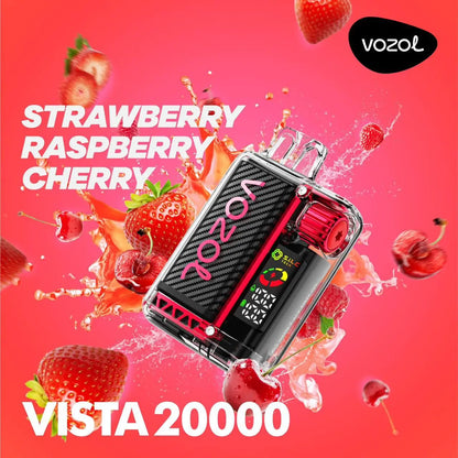 Vozol Vape - Vozol - 20K Vape - Vozol 20000 - 20000 Vape - Vape 20000 Züge - Strawberry Raspberry Cherry - Vista