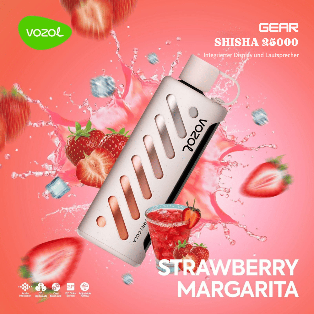 Vozol Vape - Gear 25K Vape - Strawberry Margarita - Vozol