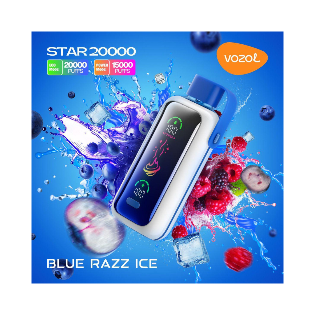 Vozol-20K Vape-Gear-Blue-Razz-Ice