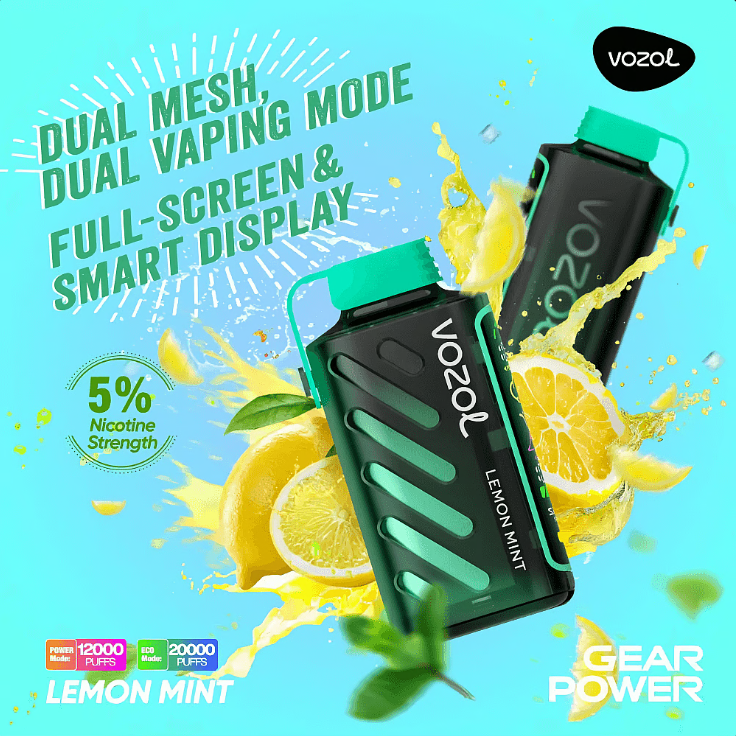 Vozol Gear 20K Vape - Lemon Mint