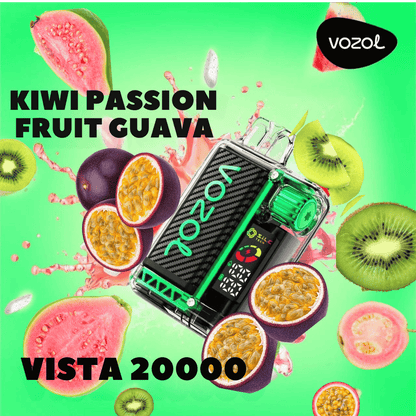 Vozol Vape - Vozol - 20K Vape - Vozol 20000 - 20000 Vape - Vape 20000 Züge - Kiwi Passionfruit Guava - Vista