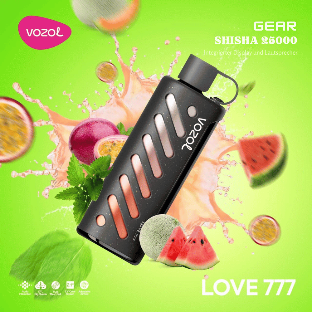 Vozol Vape - Gear 25K Vape - Love 777 - Vozol