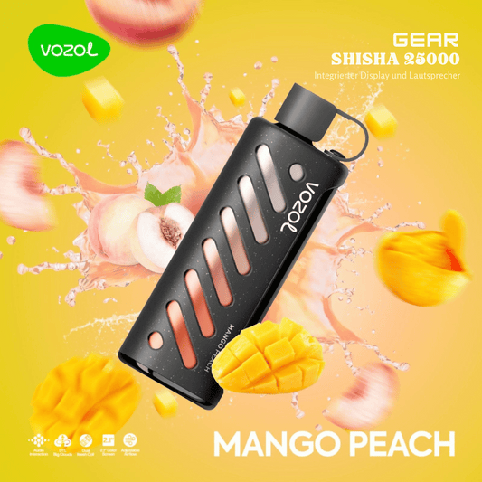 Vozol Vape - Gear 25K Vape - Mango Peach - Vozol