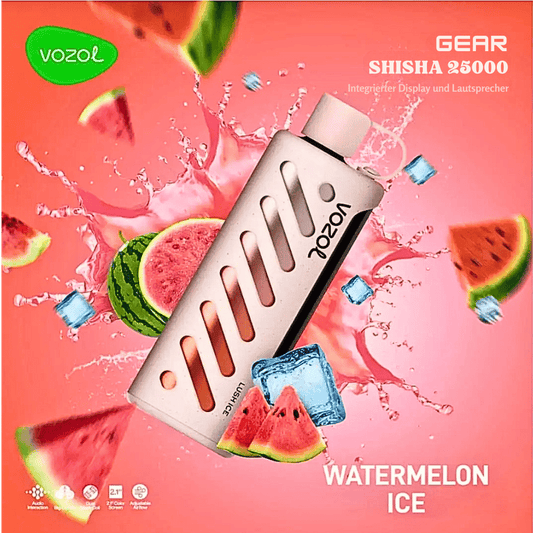 Vozol Vape - Gear 25K Vape - Watermelon Ice - Vozol