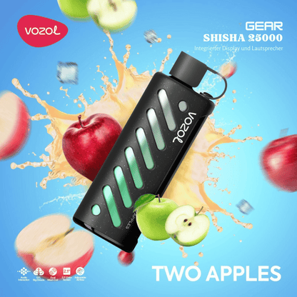 Vozol Vape -Gear 25K Vape - Two Apples - Vozol