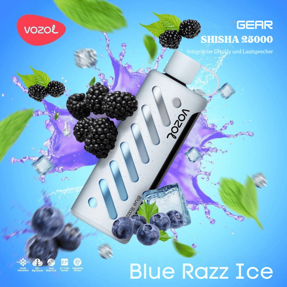 Vozol Vozol - Gear 25K Vape - Blue Razz Ice - Vozol