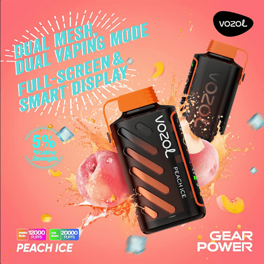 Vozol Gear 20K Vape - Peach Ice