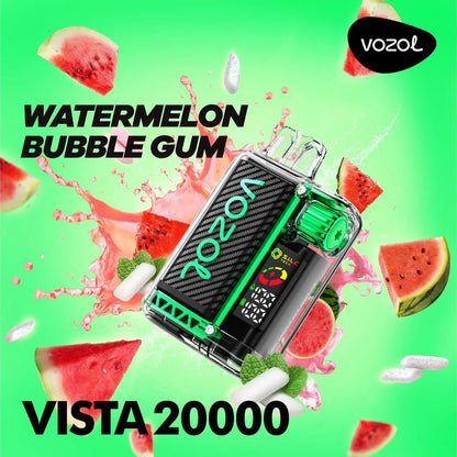 Vozol Vape - Vozol - 20K Vape - Vozol 20000 - 20000 Vape - Vape 20000 Züge - Watermelon Bubble Gum - Vista